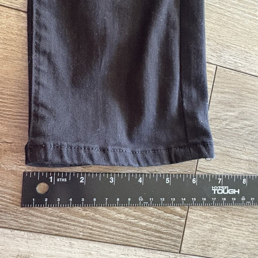 Anthropologie Pilcro Jeans Women 27 Black Crop Knightsbridge Slim Tuck High Rise - Picture 8 of 9